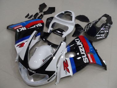 Blanc Rouge Bleu Noir Motul Carénage Moto Suzuki TL1000R 1998-2003 Pas Chère