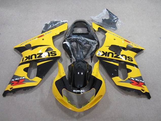 Jaune Noir Carénage Moto Suzuki GSXR 600 2001-2003