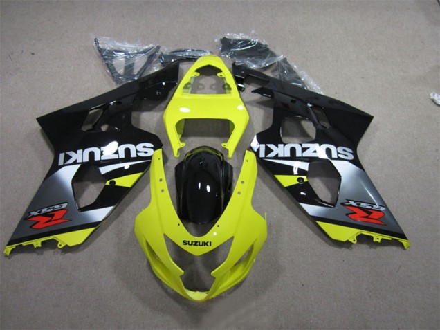 Jaune Argent Noir Rouge Carénage Moto Suzuki GSXR 600 2004-2005