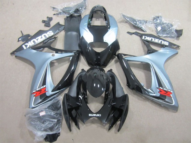 Gris Noir Brillant Carénage Moto Suzuki GSXR 600 2006-2007