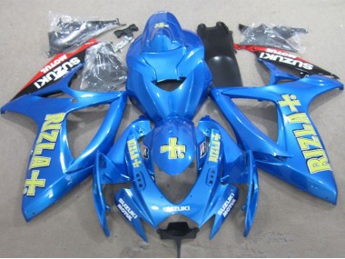 Bleu Or Rouge Rizla Carénage Moto Suzuki GSXR 600 2006-2007 Pas Chère