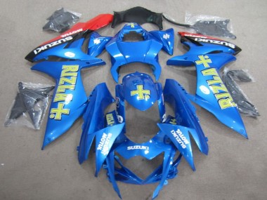 Bleu Or Rizla Carénage Moto Suzuki GSXR 600 2011-2024 Pas Chère