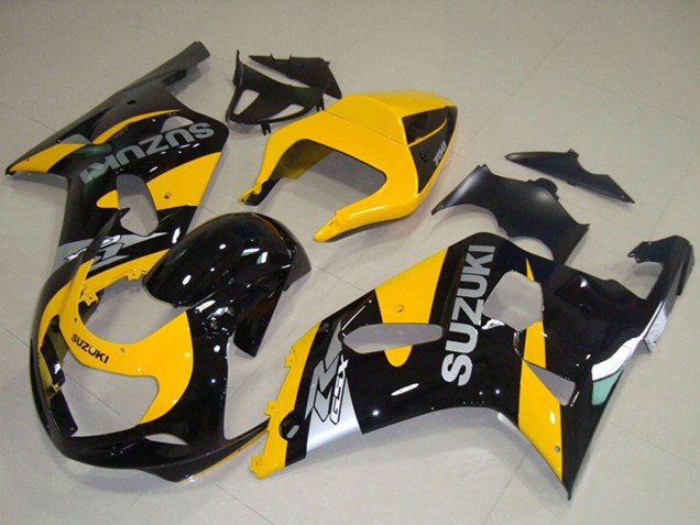 Jaune Noir Carénage Moto Suzuki GSXR 750 2001-2003