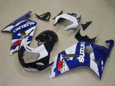 Bleu Blanc Carénage Moto Suzuki GSXR 750 2001-2003 Pas Chère