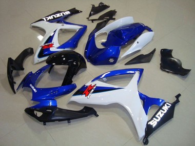 Blanc Bleu Noir Brillant Rouge Carénage Moto Suzuki GSXR 750 2006-2007 Pas Chère