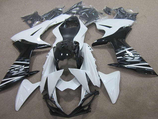Blanc Noir Carénages Moto Suzuki GSXR 750 2011-2024