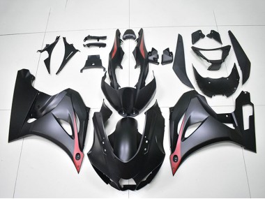Noir Mat Rouge Carénage Moto Suzuki GSXR 1000 2017-2024 Pas Chère