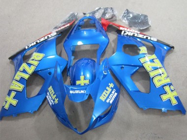 Bleu Jaune Noir Rizla Carénage Moto Suzuki GSXR 1000 2003-2004 Pas Chère