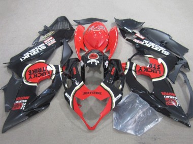 Noir Rouge Lucky Strike Motul Carénage Moto Suzuki GSXR 1000 2005-2006 Pas Chère