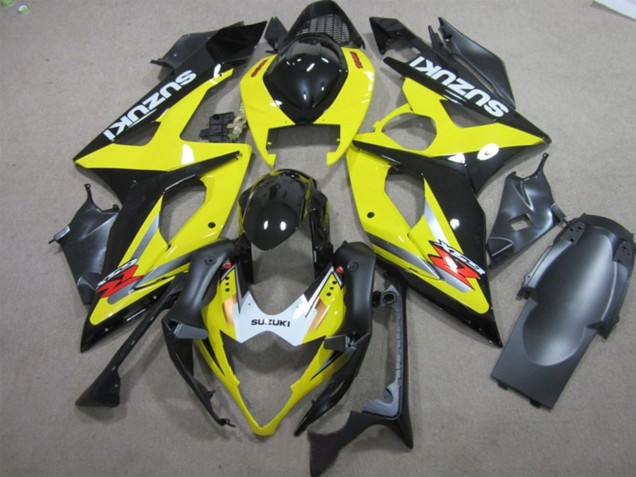Jaune Noir Blanc Rouge Carénage Moto Suzuki GSXR 1000 2005-2006