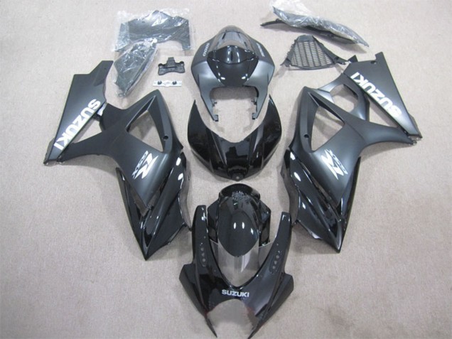 Noir Brillant Noir Mat Kits Carénages Moto ABS Suzuki GSXR 1000 2007-2008