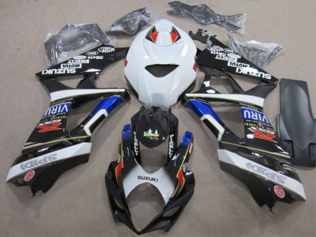Blanc Bleu Rouge Noir Carénage Moto Suzuki GSXR 1000 2007-2008