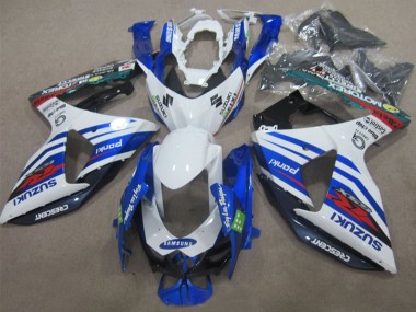 Blanc Bleu Rouge Samsung Carénage Moto Suzuki GSXR 1000 2009-2016 Pas Chère