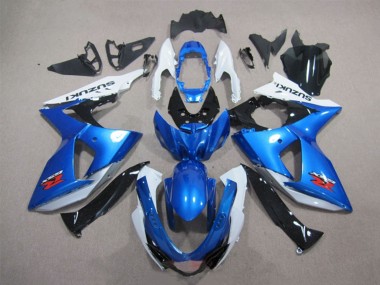 Blanc Bleu Noir Kits Carénage Moto Suzuki GSXR 1000 2009-2016 Pas Chère