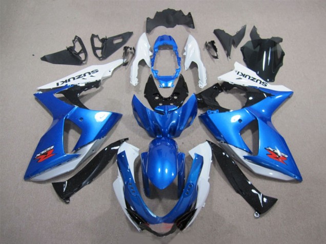 Blanc Bleu Noir Kits Carénage Moto Suzuki GSXR 1000 2009-2016