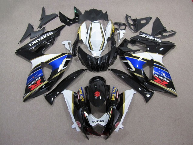 Blanc Bleu Noir Dark Dog Carénages Moto Suzuki GSXR 1000 2009-2016