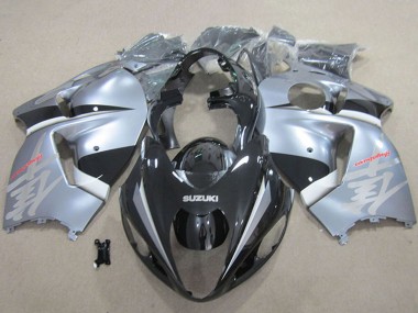 Noir Mat Argent Carénage Moto Suzuki GSXR 1300 Hayabusa 1996-2007 Pas Chère