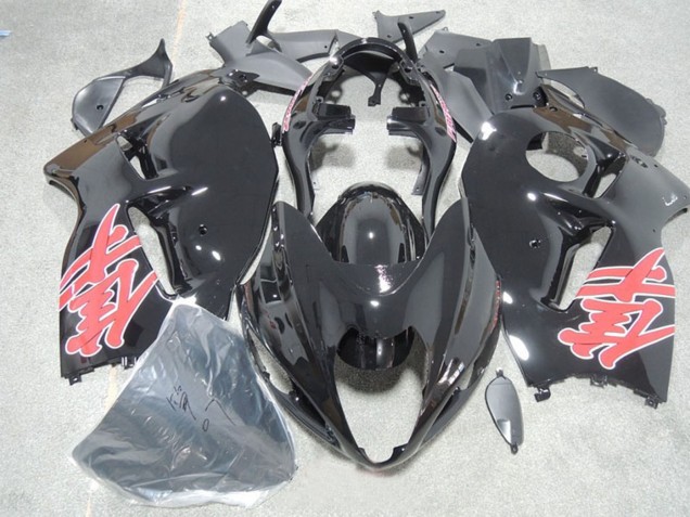 Noir Brillant Rouge Décalque Carénage Moto Suzuki GSXR 1300 Hayabusa 1996-2007