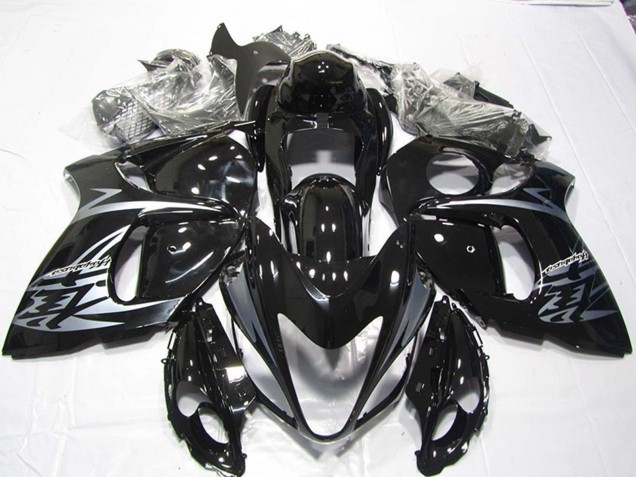 Noir Brillant Argent Carénage Moto Suzuki GSXR 1300 Hayabusa 2008-2020