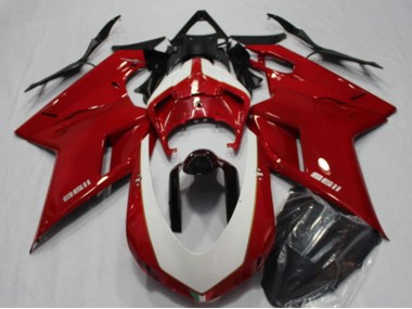 Rouge Carénage Moto Ducati 1198 2007-2014 Pas Chère
