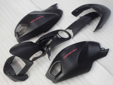 Noir Mat Carénages Moto Ducati Monster 696 2008-2012 Pas Chère
