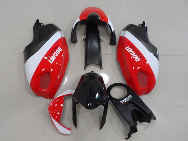 Blanc Rouge Noir Monstre Carénage Moto Ducati Monster 696 2008-2012