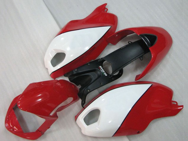 Blanc Rouge Carénage Moto Ducati Monster 696 2008-2012