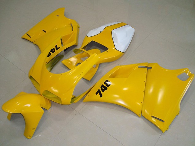 Blanc Jaune Carénages Moto Ducati 748 1993-2005