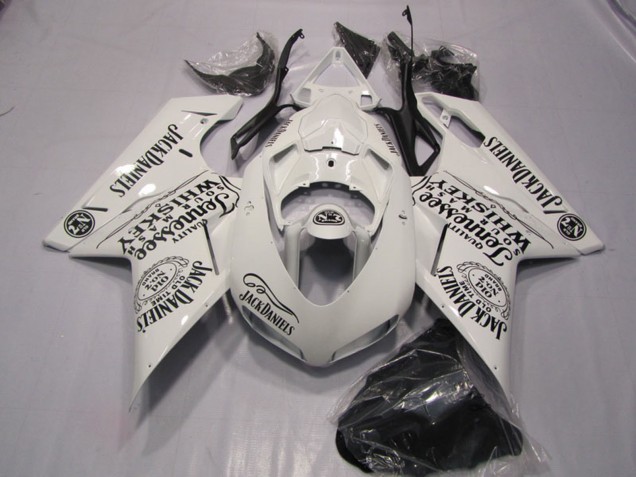 Blanc Jack Daniels Carénage Moto Ducati 1098 2007-2014