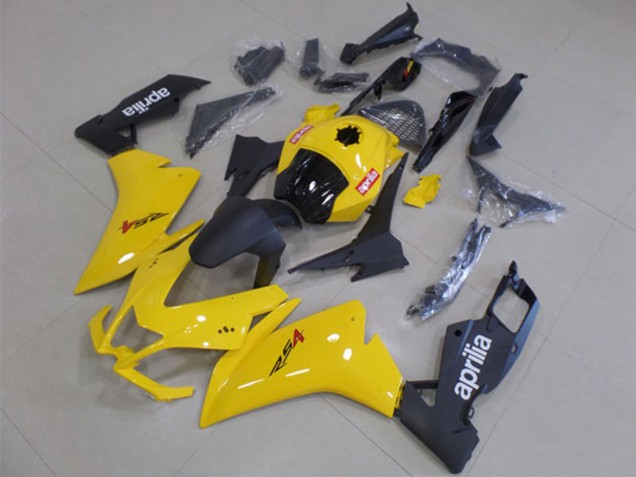 Jaune Noir Mat Carénages Moto Aprilia RS4 50 125 2012-2018