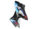 Bleu Rouge Fibre de Carbone Carénage Moto BMW S1000RR 2015-2016