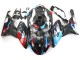 Bleu Rouge Fibre de Carbone Carénage Moto BMW S1000RR 2015-2016