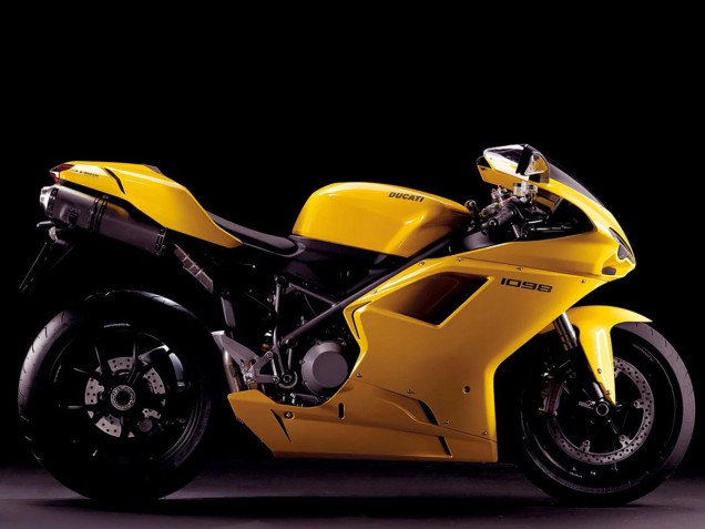 Jaune Carénage Moto Ducati 1098 2007-2014