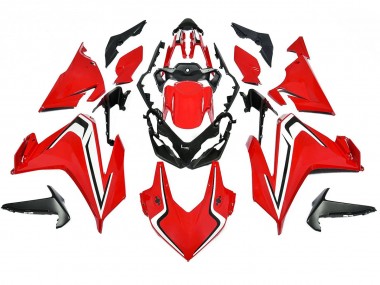 Rouge Blanc Noir Kits Carénages Moto ABS Honda CBR500R 2022-2023 Pas Chère