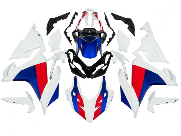 Blanc Rouge Bleu Carénage Moto Honda CBR500R 2022-2023
