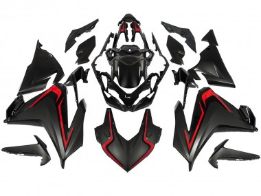 Noir Mat Rouge Carénages Moto Honda CBR500R 2022-2023 Pas Chère