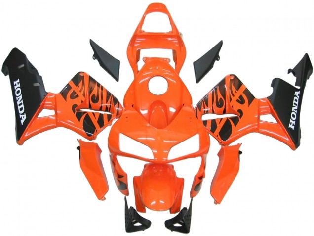 Orange Blanc Rouge Noir Brillant Repsol Carénage ABS Honda CBR600RR 2003-2004
