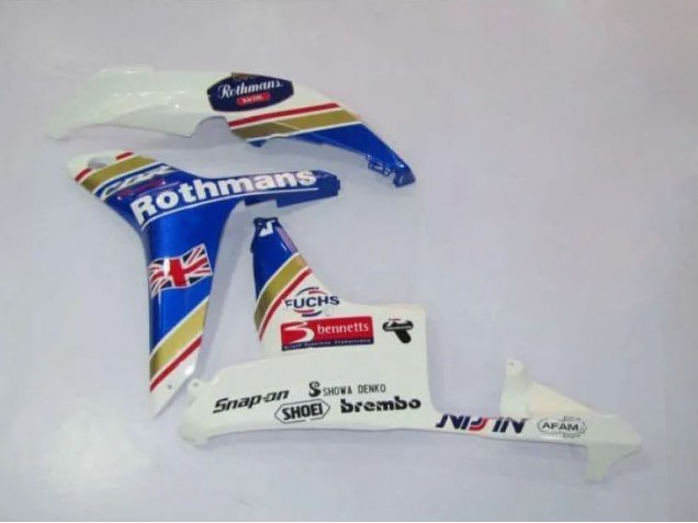 Blanc Bleu Jaune Rothmans Carénage Moto Honda CBR600RR 2007-2008
