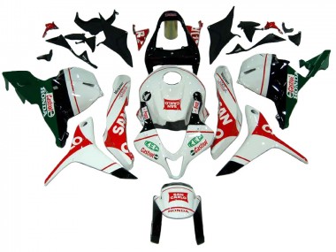 Blanc Rouge Vert Castrol San Carlo Carénage Moto Honda CBR600RR 2009-2012 Pas Chère