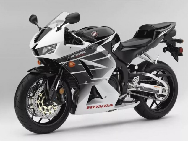 Blanc Noir Carénage Moto Honda CBR600RR 2013-2023