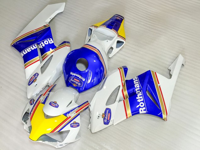 Blanc Bleu Jaune Rothmans Carénage Moto Honda CBR1000RR 2004-2005
