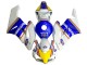 Blanc Bleu Jaune Rothmans Carénage Moto Honda CBR1000RR 2004-2005
