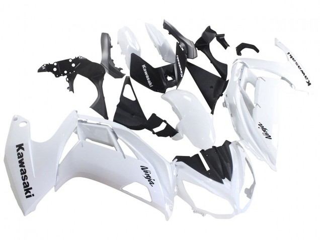 Blanc Noir Carénage Moto Kawasaki EX650 2012-2016