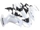 Blanc Noir Carénage Moto Kawasaki EX650 2012-2016