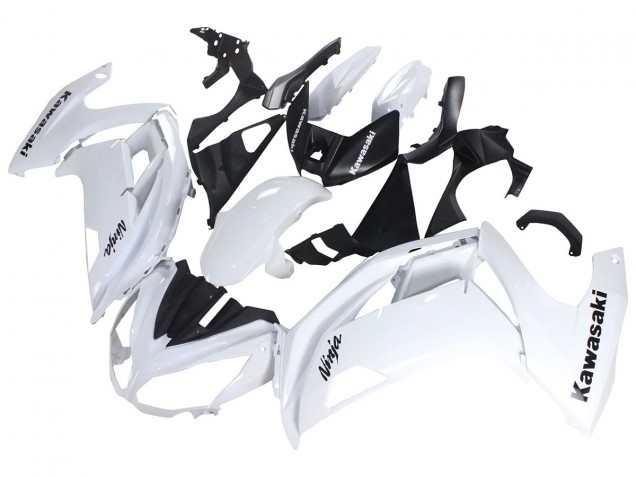 Blanc Noir Carénage Moto Kawasaki EX650 2012-2016