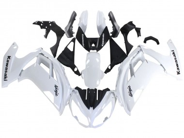 Blanc Noir Carénage Moto Kawasaki EX650 2012-2016 Pas Chère