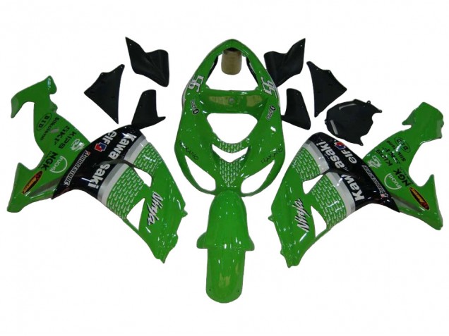 Vert Blanc Noir Elf Carénage Moto Kawasaki ZX10R 2006-2007