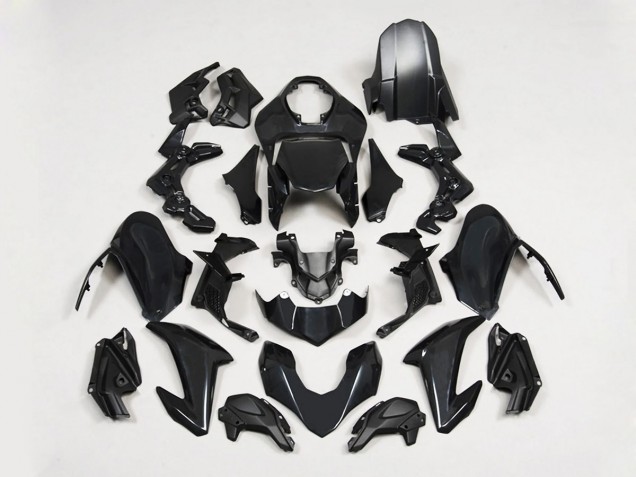 Noir Mat Carénage Moto Kawasaki Z900 2017-2019