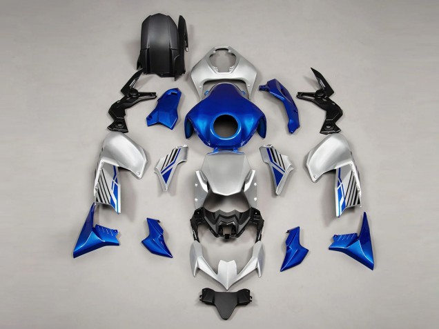 Bleu Argent Carénage Moto Kawasaki Z900 2020-2024
