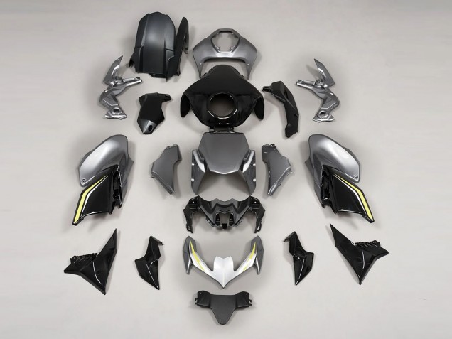 Gris Noir Carénage Moto Kawasaki Z900 2020-2024